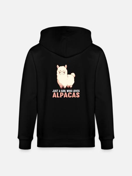 Alpaca Alpacas Alpaca - Stanley/Stella CULTIVATOR Unisex Organic Hooded Jacket - black