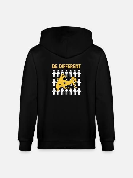 Capoeira Be Different - Stanley/Stella CULTIVATOR  Unisex Organic Hooded Jacket - black