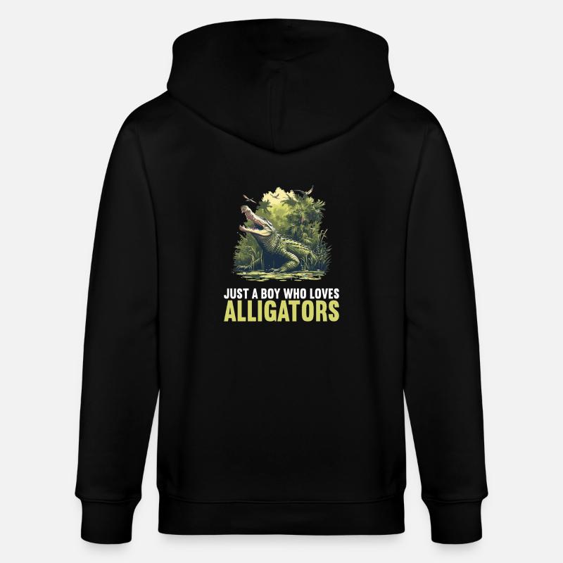 Alligatoren Alligator - Stanley/Stella Unisex Bio-Kapuzenjacke CULTIVATOR - Schwarz