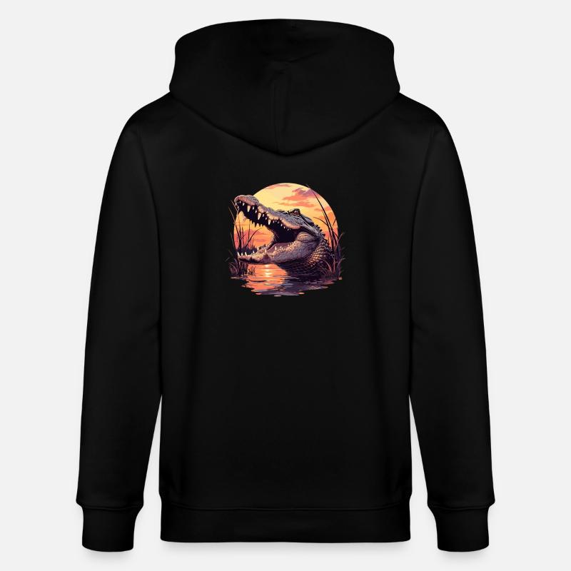 Alligatoren Alligator - Veste à capuche bio CULTIVATOR Stanley/Stella Unisexe - noir