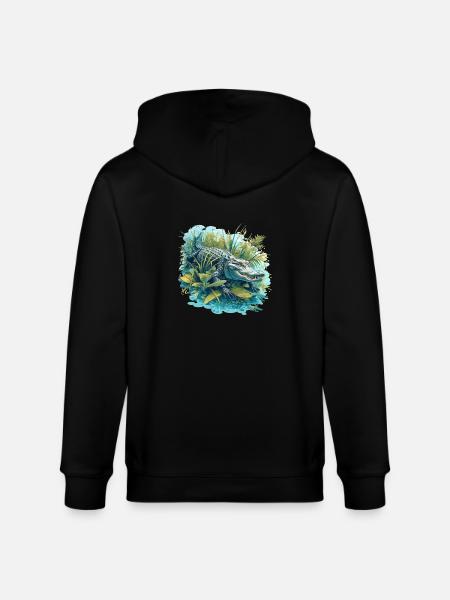 Alligatoren Alligator - Stanley/Stella CULTIVATOR Unisex Organic Hooded Jacket - black