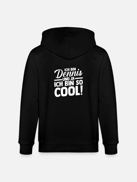 First name Dennis - Stanley/Stella CULTIVATOR  Unisex Organic Hooded Jacket - black