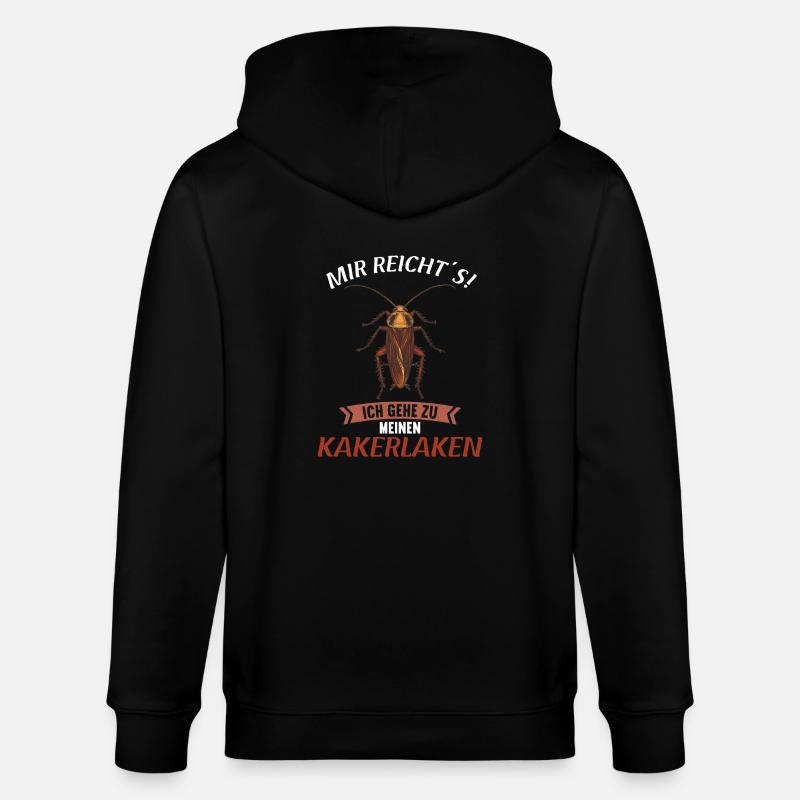 Cockroach Kakerlaken Kakerlake - Stanley/Stella Unisex Bio-Kapuzenjacke CULTIVATOR  - Schwarz