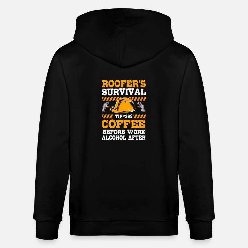 Chantier de construction - Veste à capuche bio CULTIVATOR Stanley/Stella Unisexe - noir