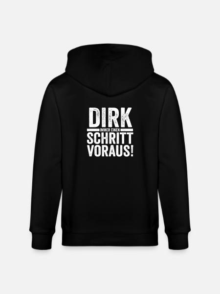 First name Dirk - Stanley/Stella CULTIVATOR Unisex Organic Hooded Jacket - black