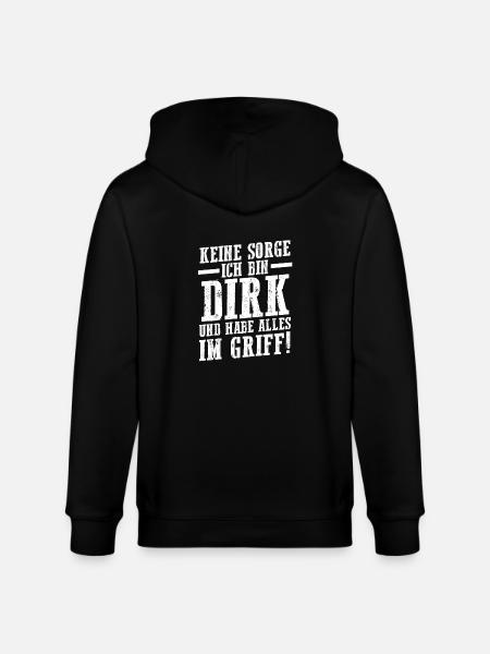 First name Dirk - Stanley/Stella CULTIVATOR  Unisex Organic Hooded Jacket - black