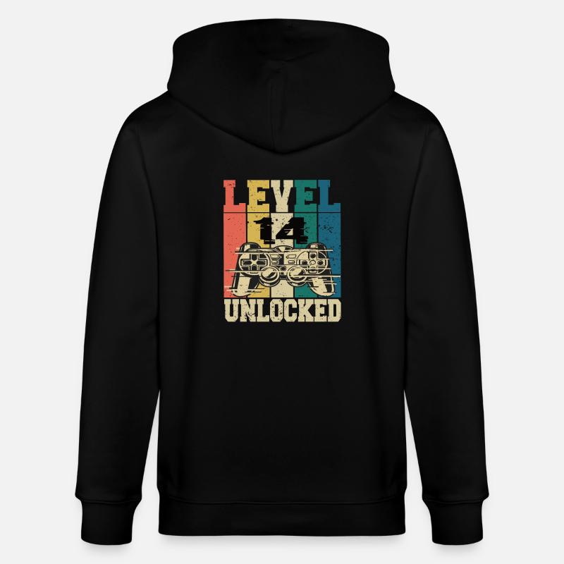 Niveau 14 débloqué - Veste à capuche bio CULTIVATOR Stanley/Stella Unisexe - noir