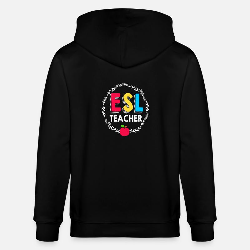 Professeur d’anglais Professeur d’anglais - Veste à capuche bio CULTIVATOR Stanley/Stella Unisexe - noir