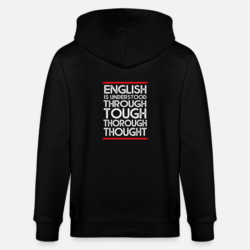 Englischlehrerin Englisch Lehrer - Stanley/Stella Unisex Bio-Kapuzenjacke CULTIVATOR  - Schwarz