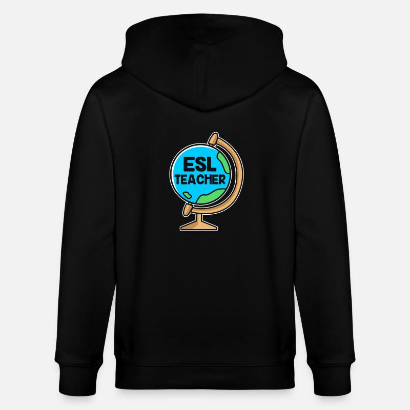Englischlehrerin Englisch Lehrer - Stanley/Stella Unisex Bio-Kapuzenjacke CULTIVATOR  - Schwarz