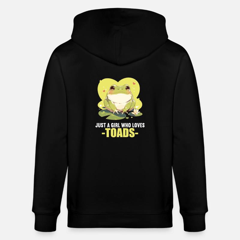 Toad Kröten Kröte - Stanley/Stella Unisex Bio-Kapuzenjacke CULTIVATOR  - Schwarz