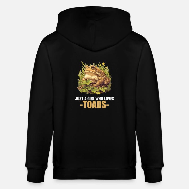 Toad Kröten Kröte - Stanley/Stella Unisex Bio-Kapuzenjacke CULTIVATOR  - Schwarz