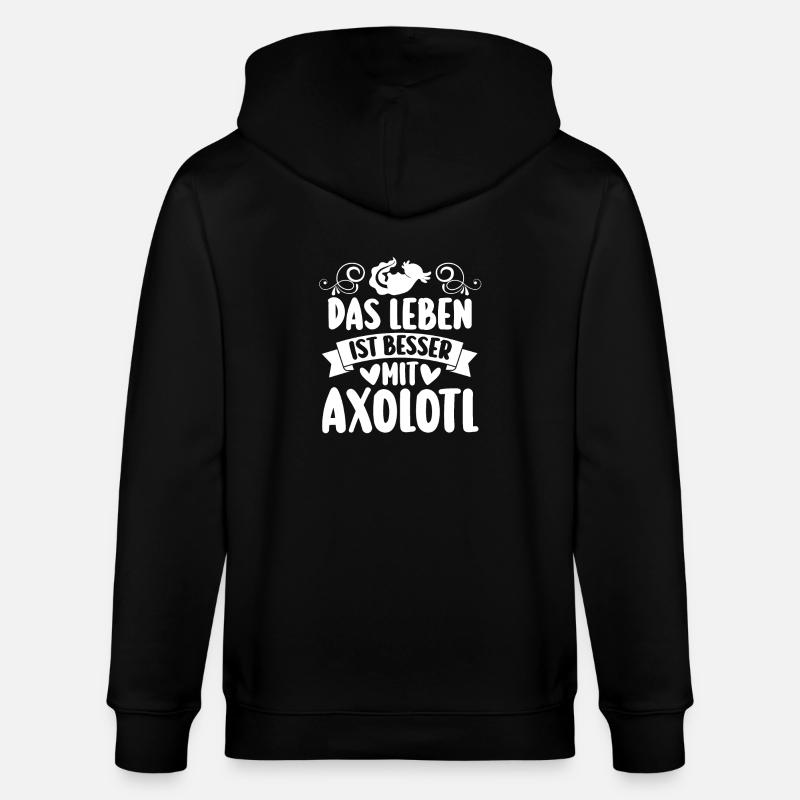 Axolotl - Veste à capuche bio CULTIVATOR Stanley/Stella Unisexe - noir