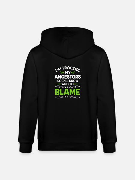 Family tree genealogy - Stanley/Stella CULTIVATOR  Unisex Organic Hooded Jacket - black