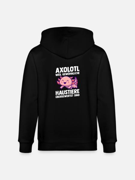 Axolotl - Stanley/Stella CULTIVATOR Unisex Organic Hooded Jacket - black