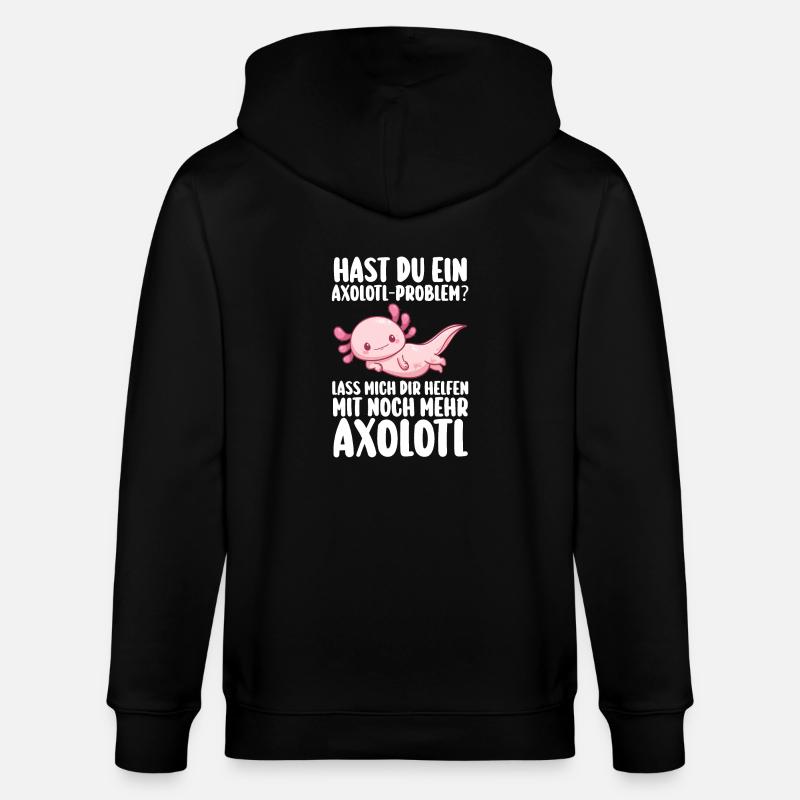 Axolotl - Stanley/Stella Unisex Bio-Kapuzenjacke CULTIVATOR  - Schwarz