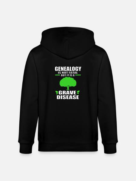 Family tree genealogy - Stanley/Stella CULTIVATOR Unisex Organic Hooded Jacket - black