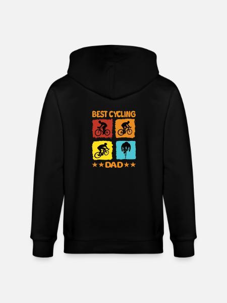 Best Cycling Dad - Stanley/Stella CULTIVATOR  Unisex Organic Hooded Jacket - black