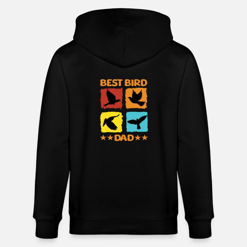 Meilleur papa oiseau - Veste à capuche bio CULTIVATOR Stanley/Stella Unisexe - noir