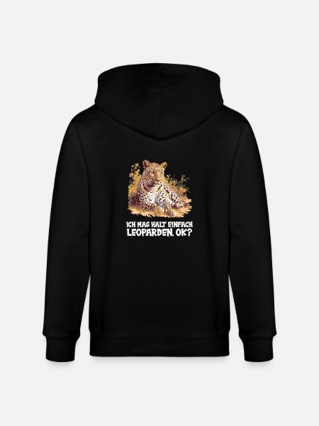 Léopard léopard - Veste à capuche bio CULTIVATOR Stanley/Stella Unisexe - noir