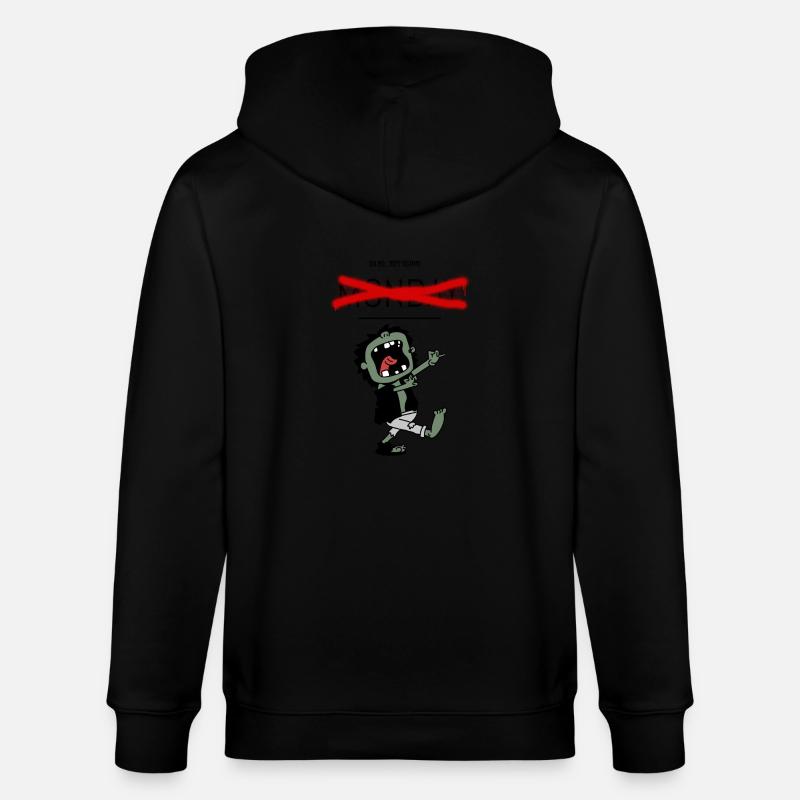 Je déteste les lundis - Veste à capuche bio CULTIVATOR Stanley/Stella Unisexe - noir