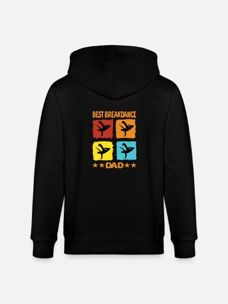 Best Breakdance Dad - Stanley/Stella Unisex Bio-Kapuzenjacke CULTIVATOR  - Schwarz