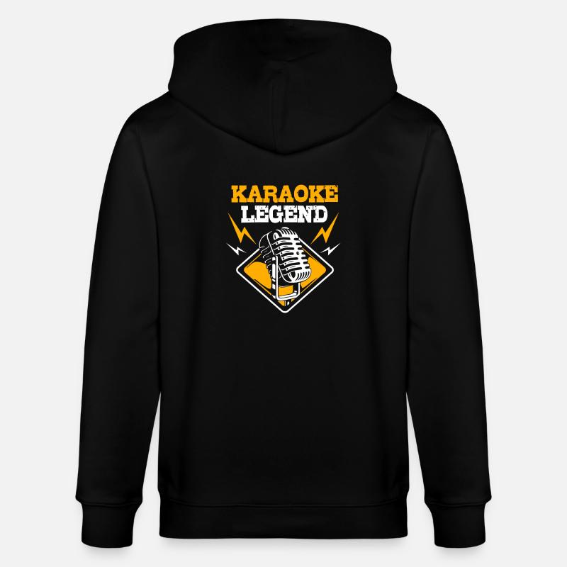 Légende du karaoké - Veste à capuche bio CULTIVATOR Stanley/Stella Unisexe - noir