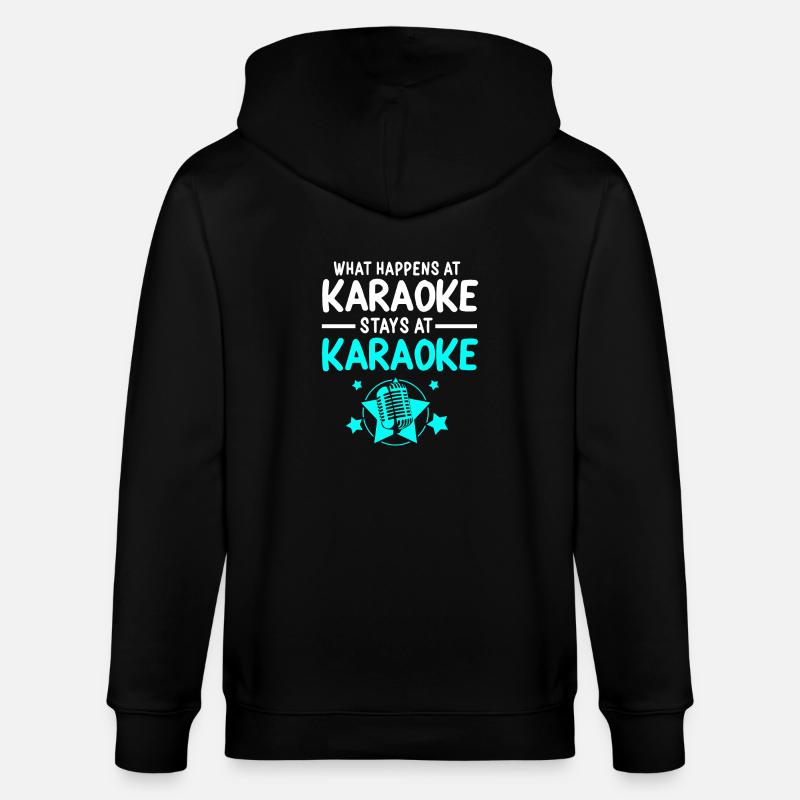 Karaoke - Stanley/Stella Unisex Bio-Kapuzenjacke CULTIVATOR  - Schwarz