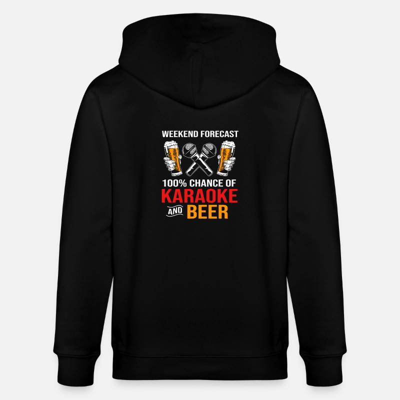 Karaoke - Stanley/Stella Unisex Bio-Kapuzenjacke CULTIVATOR  - Schwarz