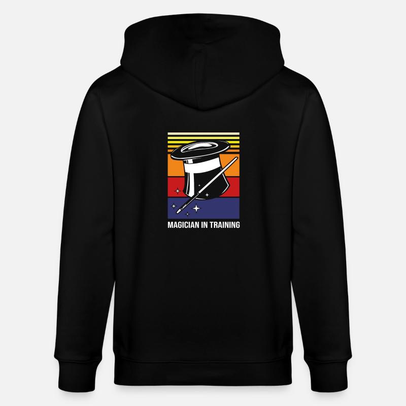 Zauberer - Stanley/Stella Unisex Bio-Kapuzenjacke CULTIVATOR  - Schwarz