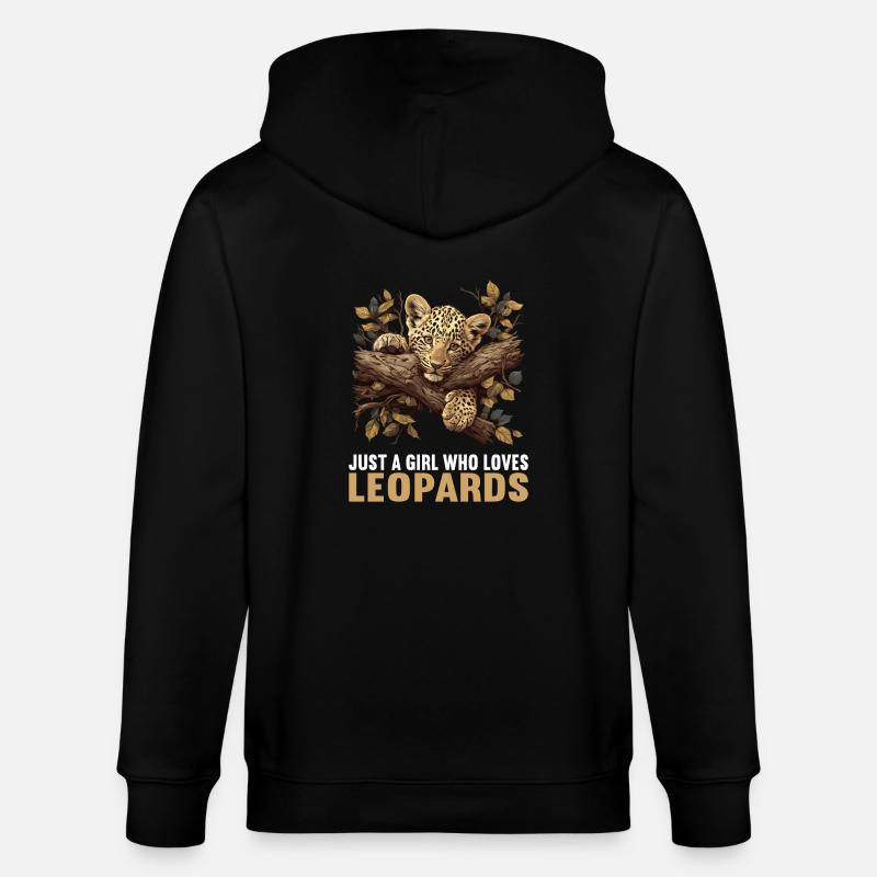 Léopard léopard - Veste à capuche bio CULTIVATOR Stanley/Stella Unisexe - noir
