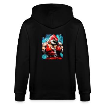 Hai Tier Boxer Boxen - Stanley/Stella Unisex Bio-Kapuzenjacke CULTIVATOR  - Schwarz - Hinten - Anna (173cm)