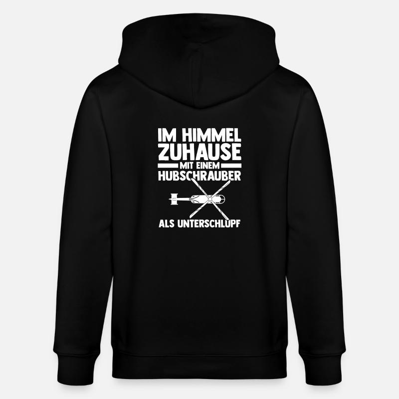 Pilote Hélicoptère Hélicoptère - Veste à capuche bio CULTIVATOR Stanley/Stella Unisexe - noir