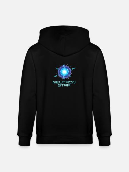 Neutrons Star Science Universe - Stanley/Stella CULTIVATOR  Unisex Organic Hooded Jacket - black