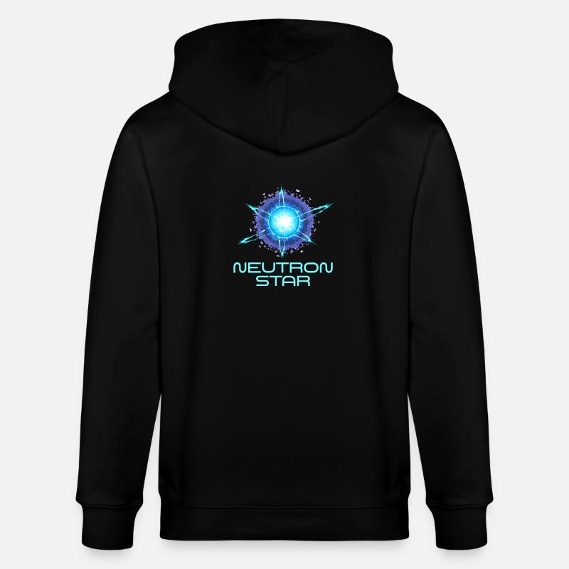 Neutrons Star Science Universe - Stanley/Stella CULTIVATOR  Unisex Organic Hooded Jacket - black