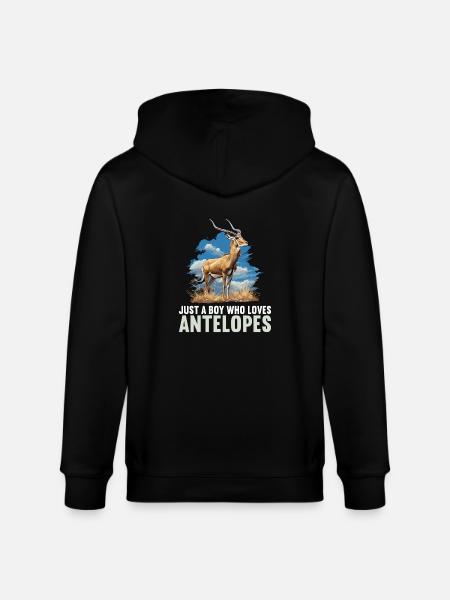 Antelope Antilopen Antilope - Stanley/Stella CULTIVATOR  Unisex Organic Hooded Jacket - black