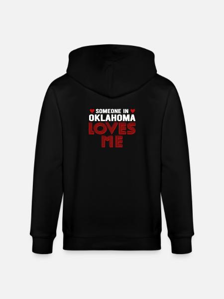 Someone In Oklahoma Loves Me - Stanley/Stella CULTIVATOR Unisex Organic Hooded Jacket - black
