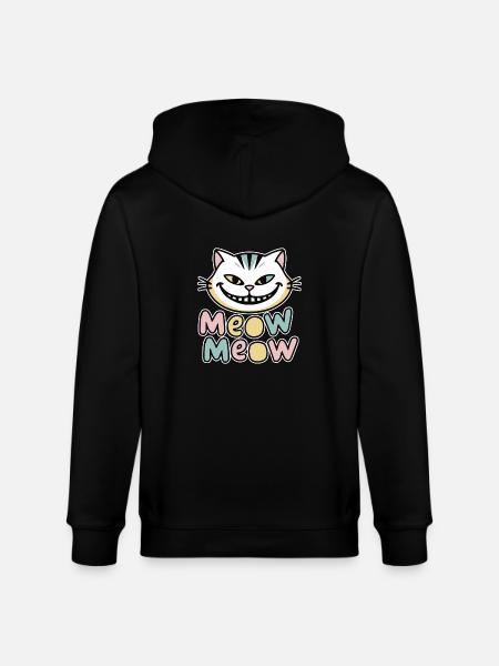MEOW MEOW - Stanley/Stella CULTIVATOR  Unisex Organic Hooded Jacket - black