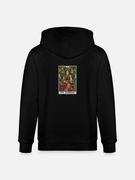 Carte de tarot L’impératrice L’impératrice - Veste à capuche bio CULTIVATOR Stanley/Stella Unisexe - noir