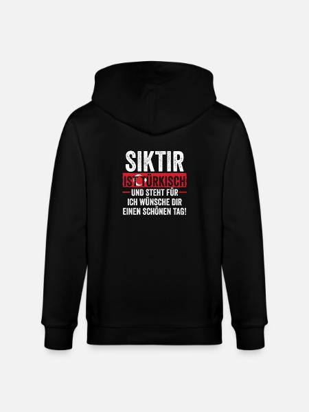 Turks Turkish Turkey - Stanley/Stella CULTIVATOR  Unisex Organic Hooded Jacket - black