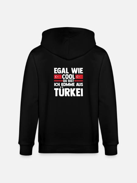 Turks Turkish Turkey - Stanley/Stella CULTIVATOR  Unisex Organic Hooded Jacket - black