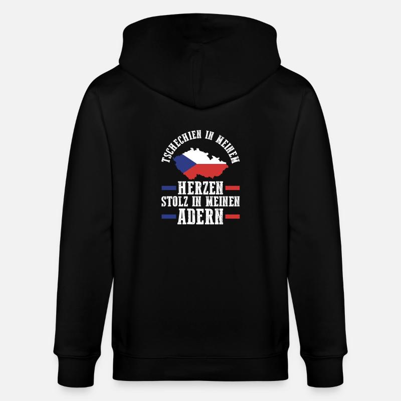 Tchèques République tchèque - Veste à capuche bio CULTIVATOR Stanley/Stella Unisexe - noir