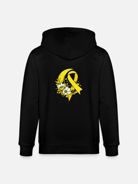 Cancer Child Cancer Survivor - Stanley/Stella CULTIVATOR Unisex Organic Hooded Jacket - black