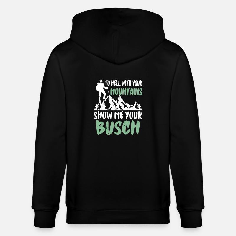 Berg wanderer - Stanley/Stella Unisex Bio-Kapuzenjacke CULTIVATOR  - Schwarz