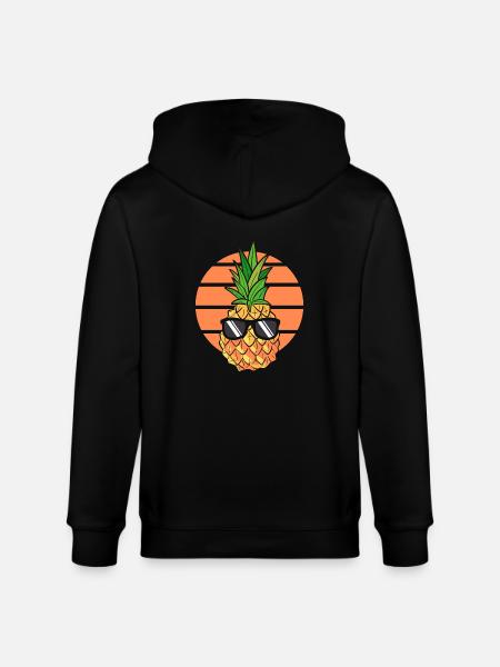 Pineapple - Stanley/Stella CULTIVATOR  Unisex Organic Hooded Jacket - black