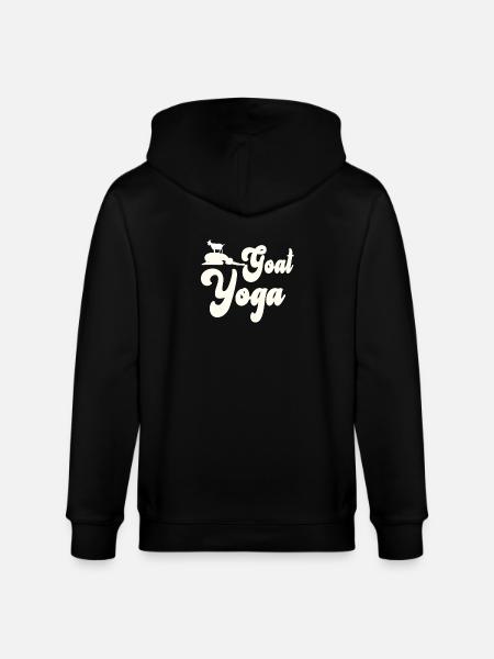 Ziegen-Yoga-Meditation - Stanley/Stella Unisex Bio-Kapuzenjacke CULTIVATOR - Schwarz