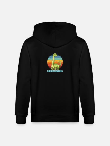 Benedictosaurus Geschenkidee für Benedict - Stanley/Stella Unisex Bio-Kapuzenjacke CULTIVATOR  - Schwarz
