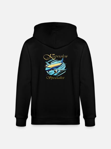 AIRPLANE Capers Specialist - Stanley/Stella CULTIVATOR Unisex Organic Hooded Jacket - black