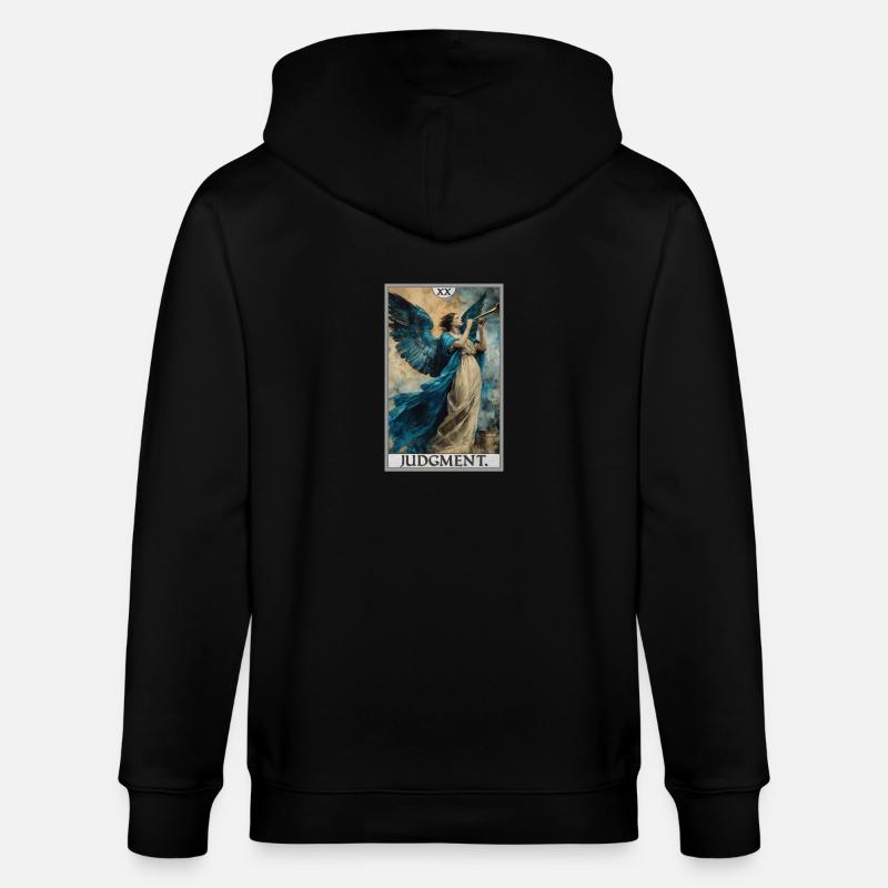 Tarotkarten Tarotkarte 20 Judgment Gericht - Stanley/Stella Unisex Bio-Kapuzenjacke CULTIVATOR - Schwarz