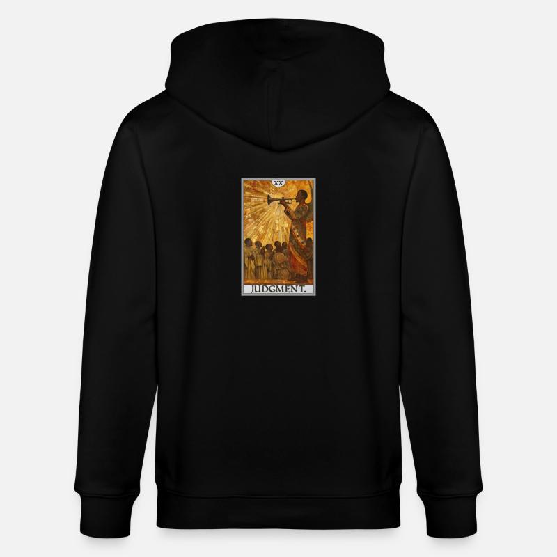 Tarotkarten Tarotkarte 20 Judgment Gericht - Stanley/Stella Unisex Bio-Kapuzenjacke CULTIVATOR  - Schwarz